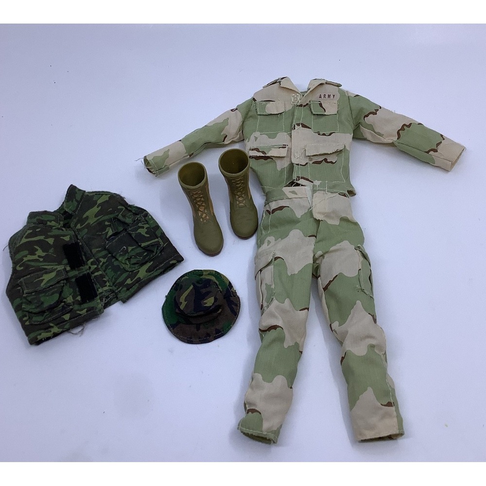 1/6 Scale Military Camo Uniform Outfit Set for 12" Action Figure GI Joe Style
